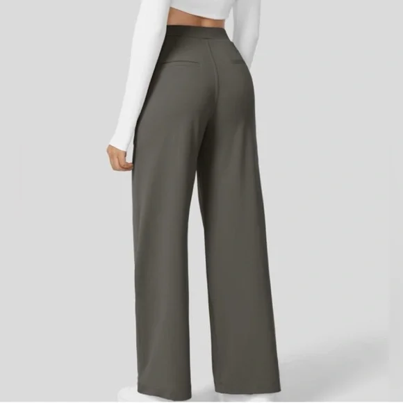 Halara High Waisted Plicated Side Pocket Straight Leg Work Pants NWT Siz… - Picture 6 of 12